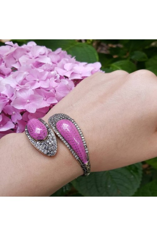 925 Ayar Gümüş Bronz El Yapımı Bileklik